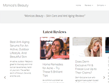 Tablet Screenshot of monicasbeauty.com